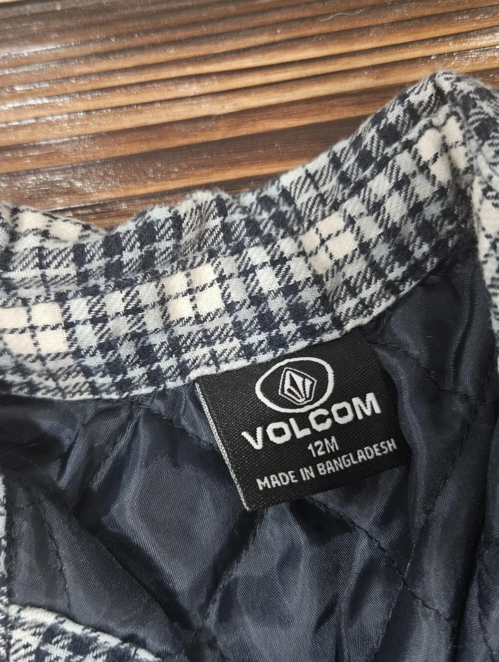 Toddler Plaid Flannel Volcom Jacket Coat 12 Month